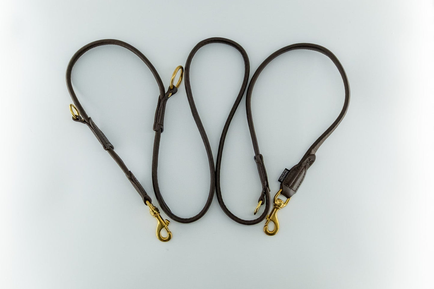 Leather Adaptable Training Lead in Brown