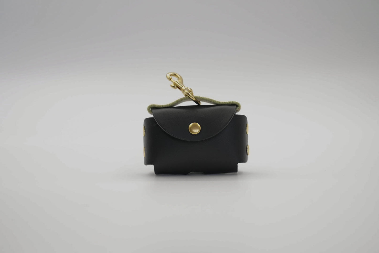 Waste Bag Holder in Black with Grey Trim