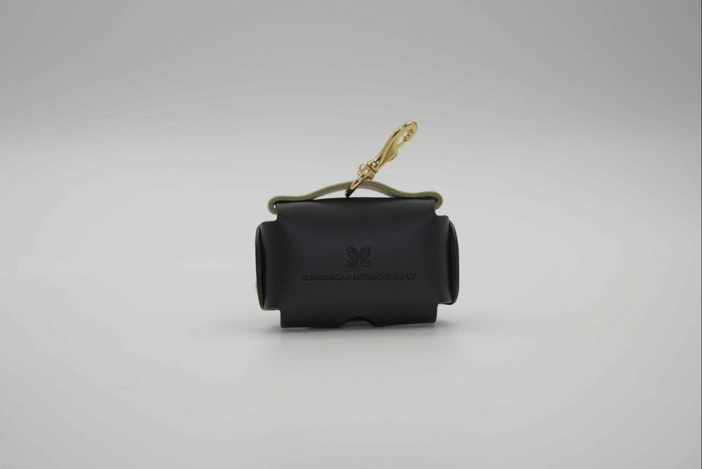 Waste Bag Holder in Black with Grey Trim